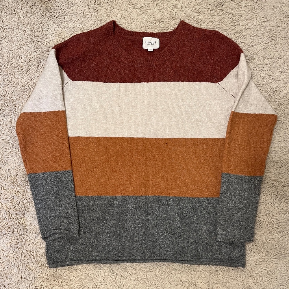 PINQUE Striped Sweater
